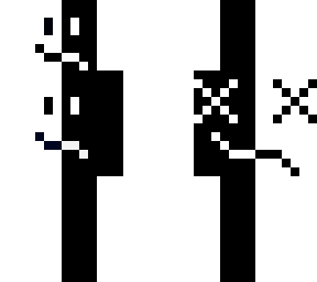 black and white