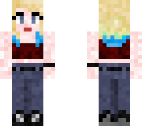 blonde girl blue gradient