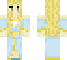 blonde light blue princess
