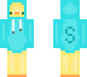 blue duck with s