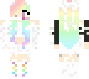 cute rainbow gamer girl
