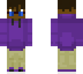 my skin with purpled hoodie