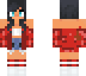 red aphmau with blue eyes