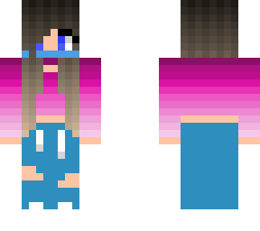 teen girl with pink fade sweater