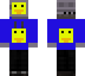 tv head duck dude blue