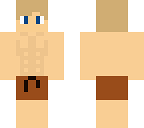 blond guy in swimsuit
