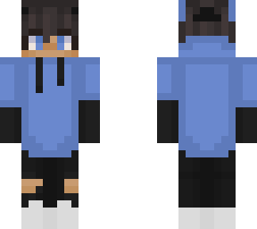 blue feathered sweat