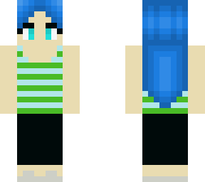 blue haired girl