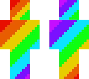 cool rainbow skin