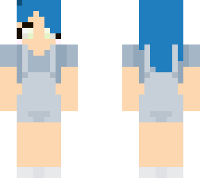 cute blue haired girl
