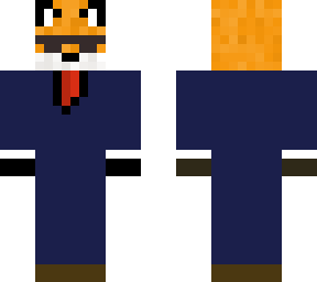fox in a suit with swag glasses ( you can take suit and glasses on and off)