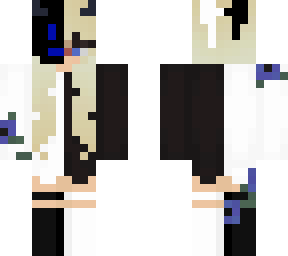 girl with halloween mask (blue)