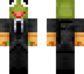 kermit in suit with double infinity gauntlet