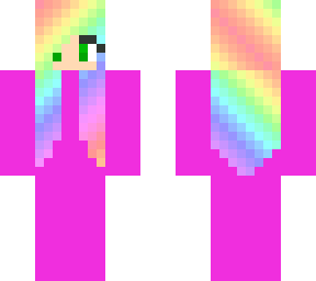 long haired rainbow girl