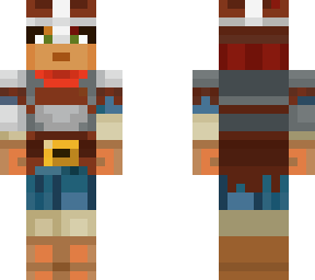minecraftdungeons valorie with guard's armor