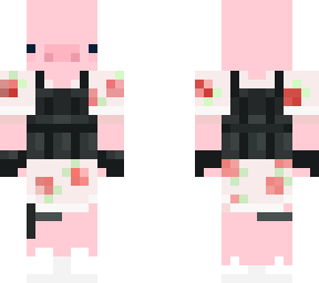 pig wearing bullet proof jacket and strawberry dress