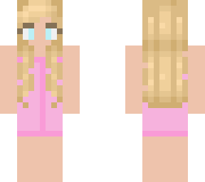 pretty blond girl in pink towel