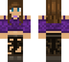 purple top camo pants