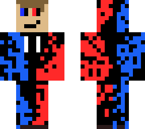 red and blue