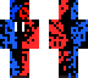red and blue