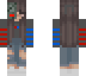 robotgirl skin blue/red