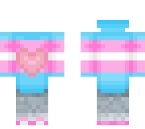 transgender hoodie with a heart