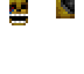withered golden freddy floating head
