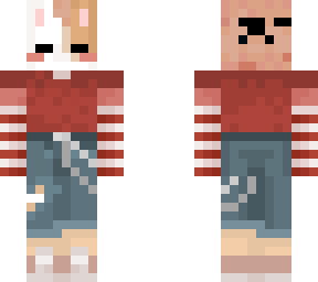 *~bunny mask dark red outfit~*