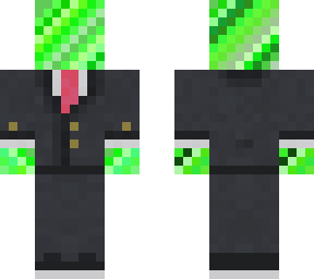 a bean in a suit.