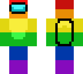 among us player with dead inside rainbow  version