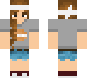 bagel shirt girl with headband (i give up)
