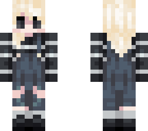 blond overalls