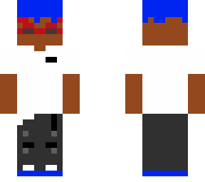 blue and red guy with glasses