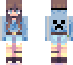 blue creeper hoodie girl (updated)