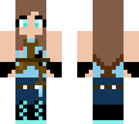 brave girl in blue
