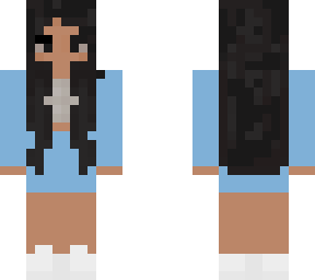 dark haired cute girl skin