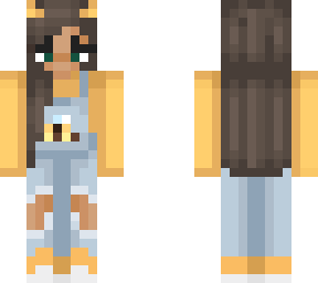 edit of aesthetic yellow overalls girl 2.0