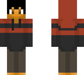 ein red panda hoodie hood up