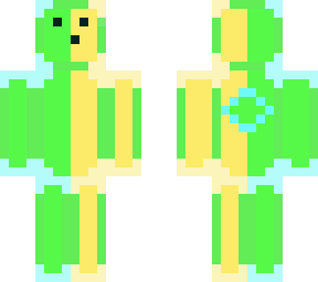 glass-ey slime golem greenxyellow