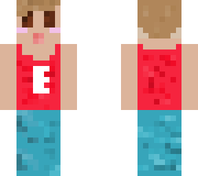 human with the letter e