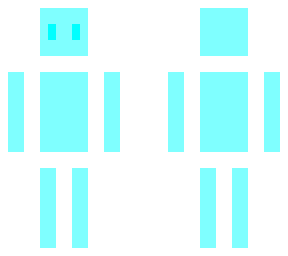 ice white teal square