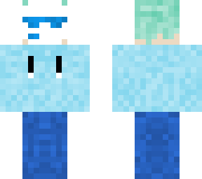 neon blue masked man
