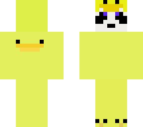 panda king skin with duck onesie