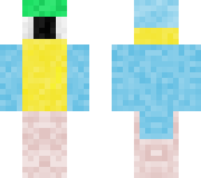 Parrot Blue Green And Yellow Minecraft Skin