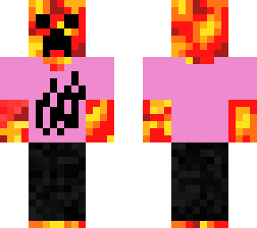 pink fire t-shirt