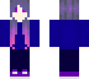 purple girl in hoodie
