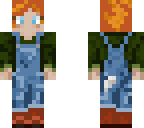 red - hair farm girl (2), pixi cut