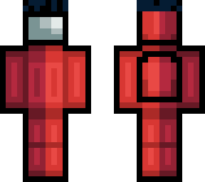 red with headband