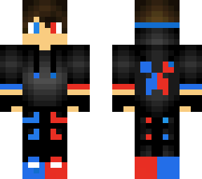 the original blue & red hoodie boy