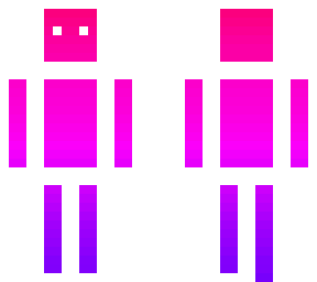 vaporwave white outline